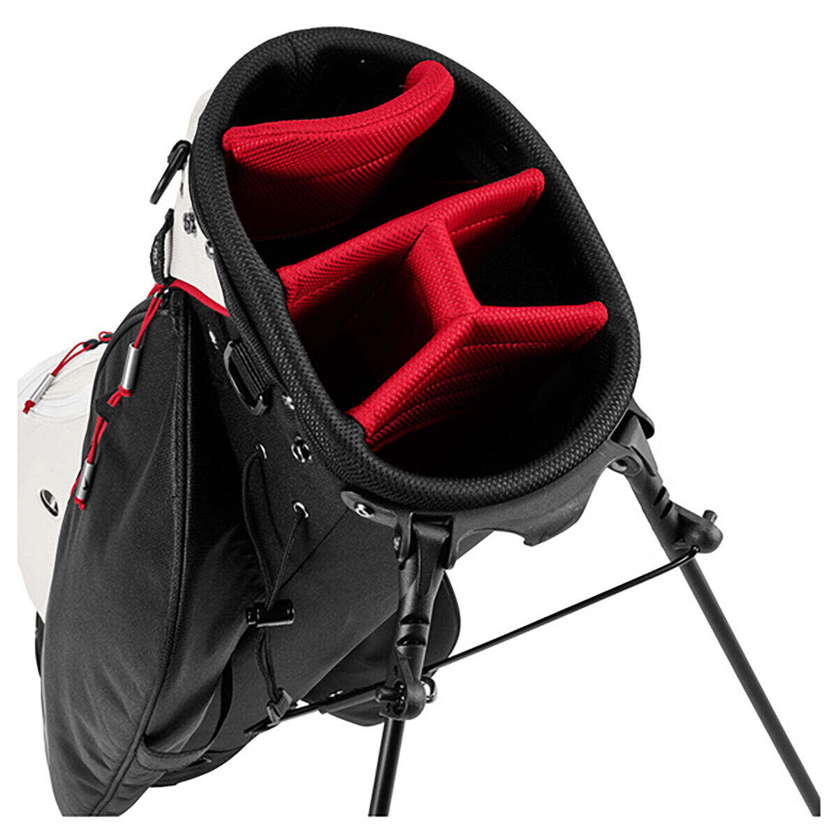 Nike Sport Lite Stand Golf Club Bag, Black, Red, White