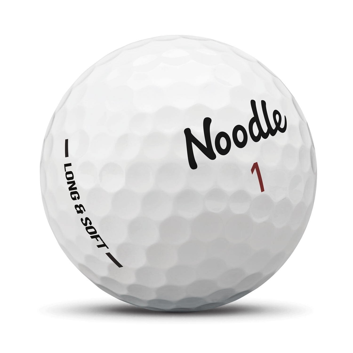 Noodle Long and Soft Golf Balls, 24 Pack, White