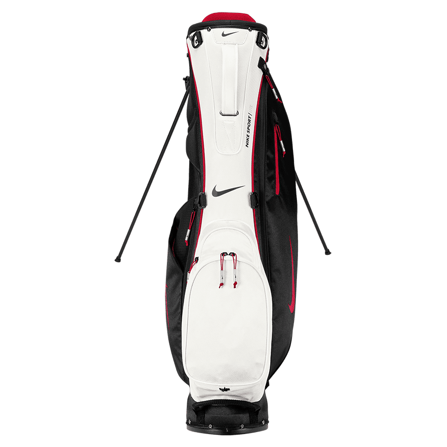 Nike Sport Lite Stand Golf Club Bag, Black, Red, White