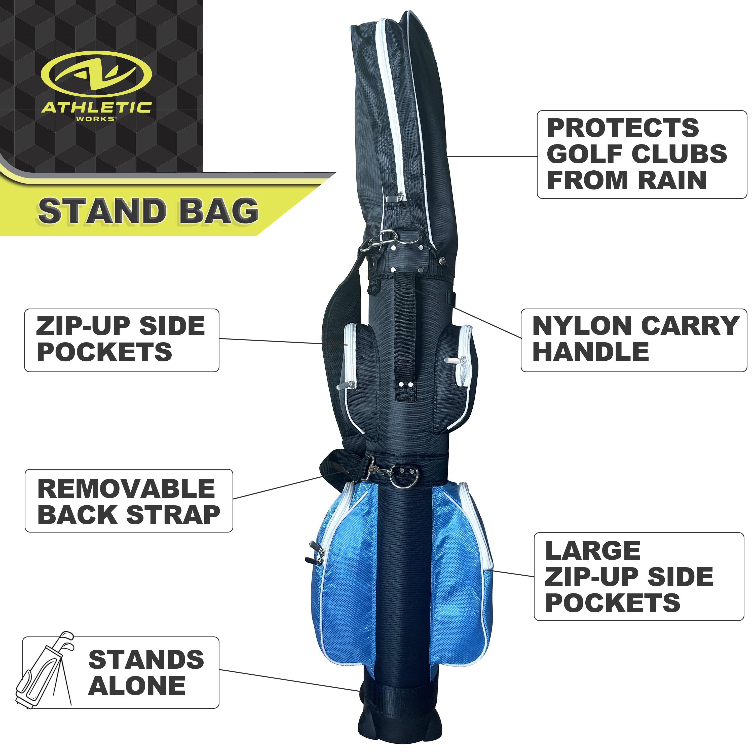 Athletic Works Men`s Golf Club Set 7 Piece Right Handed