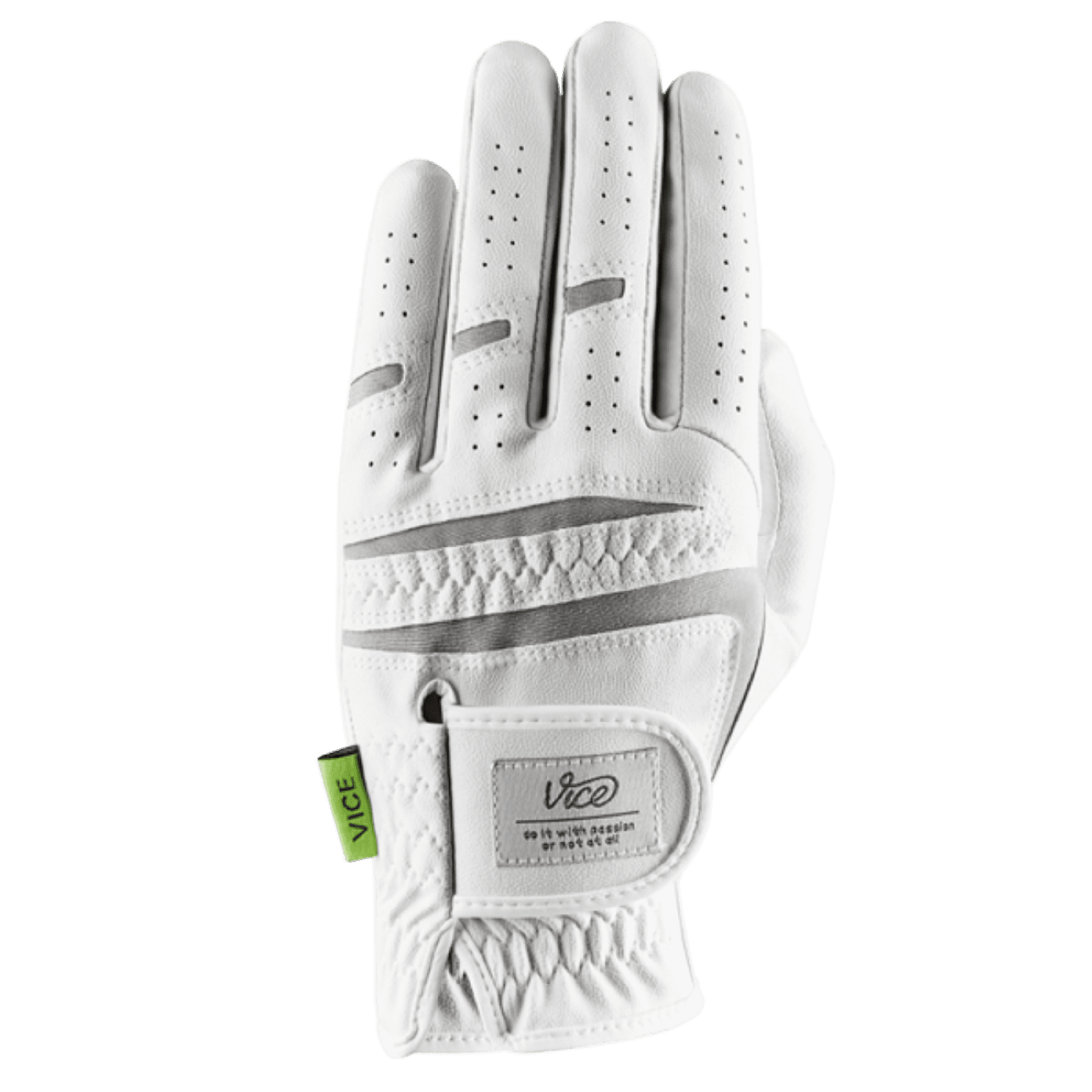 Vice Golf White Duro Golf Glove Left Hand - medium large