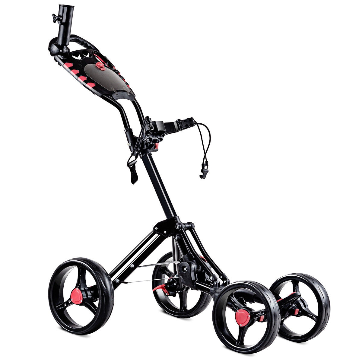 Costway Folding 4 Wheel Golf Pull Push Cart Trolley