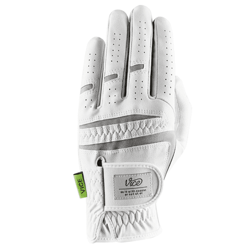 Vice Golf White Duro Golf Glove Left Hand - medium large